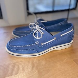 Rockport dusty blue boat shoes size 11